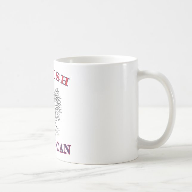 Polish American White Eagle Coffee Mug (Right)
