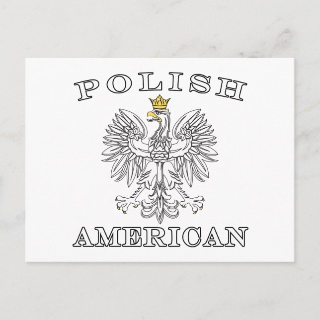 Polish American White Eagle Postcard (Front)
