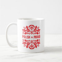 Polish and Proud Poland Polska Red Flowers