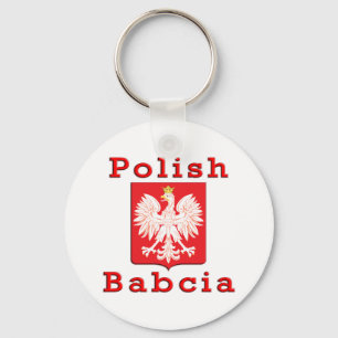 Polish Babcia Eagle Keychain