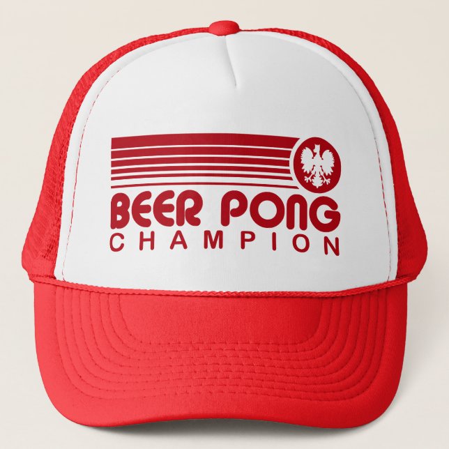 Polish Beer Pong Trucker Hat (Front)