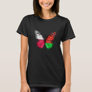 Polish Belarusian Flag Butterfly T-Shirt