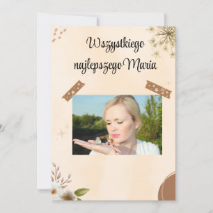 Polish Birthday Card