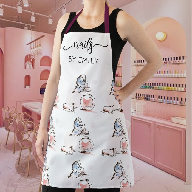 Polish bottle Custom Nail Salon  Apron (Creator Uploaded)