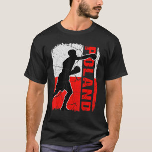 Polish Boxing Team Poland Flag Boxing Gloves T-Shirt