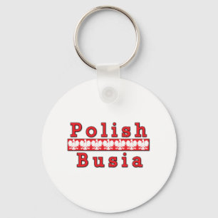 Polish Busia Eagles Keychain