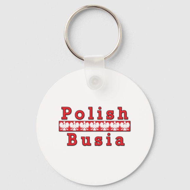 Polish Busia Eagles Keychain (Front)
