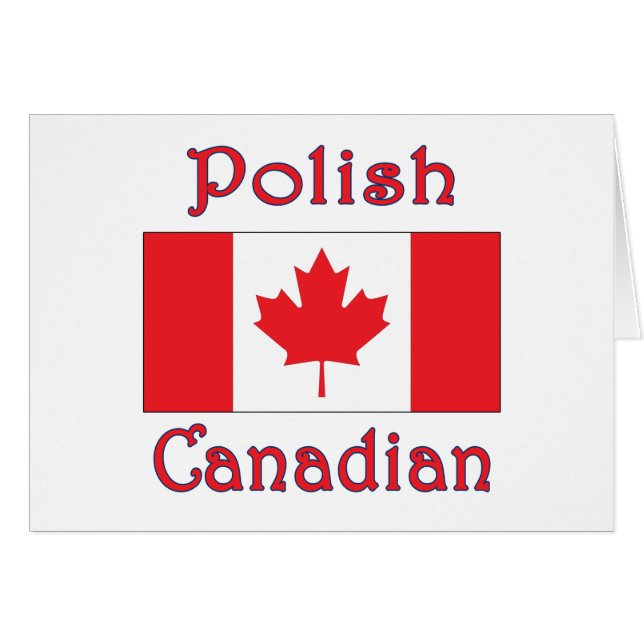 Polish Canadian Canada Flag (Front Horizontal)