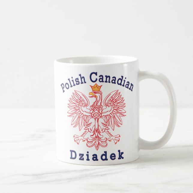 Polish Canadian Eagle Dziadek Coffee Mug (Right)