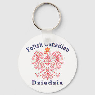 Polish Canadian Eagle Dziadzia Keychain