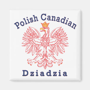 Polish Canadian Eagle Dziadzia Magnet