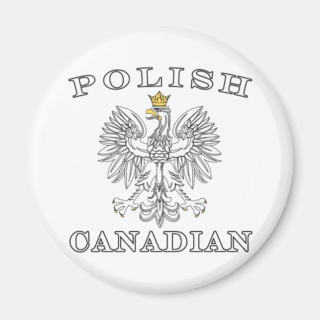 Polish Canadian Eagle Magnet (Front)