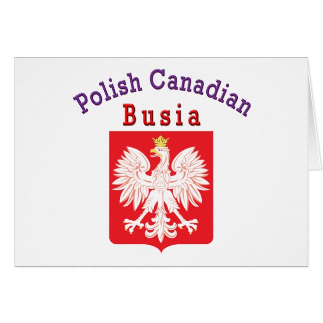 Polish Canadian Eagle Shield Busia (Front Horizontal)