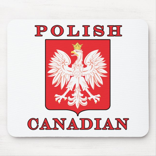 Polish Canadian Eagle Shield Mouse Pad (Front)