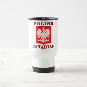 Polish Canadian Eagle Shield Travel Mug