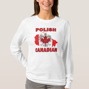 Polish Canadian Flag Canada Map T-Shirt