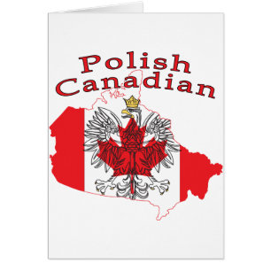 Polish Canadian Flag Map