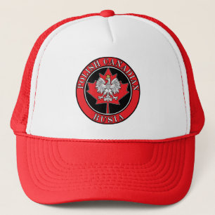 Polish Canadian Maple Leaf Busia Trucker Hat
