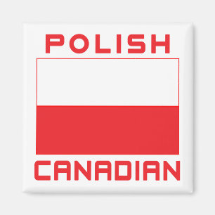 Polish Canadian Poland Flag Magnet