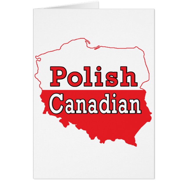 Polish Canadian Polish Map (Front)