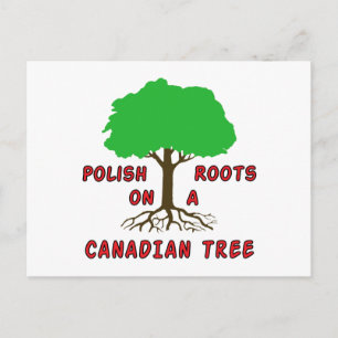 Polish Canadian Roots Postcard