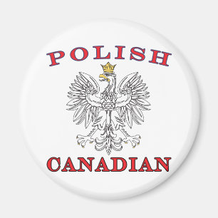 Polish Canadian White Eagle Magnet