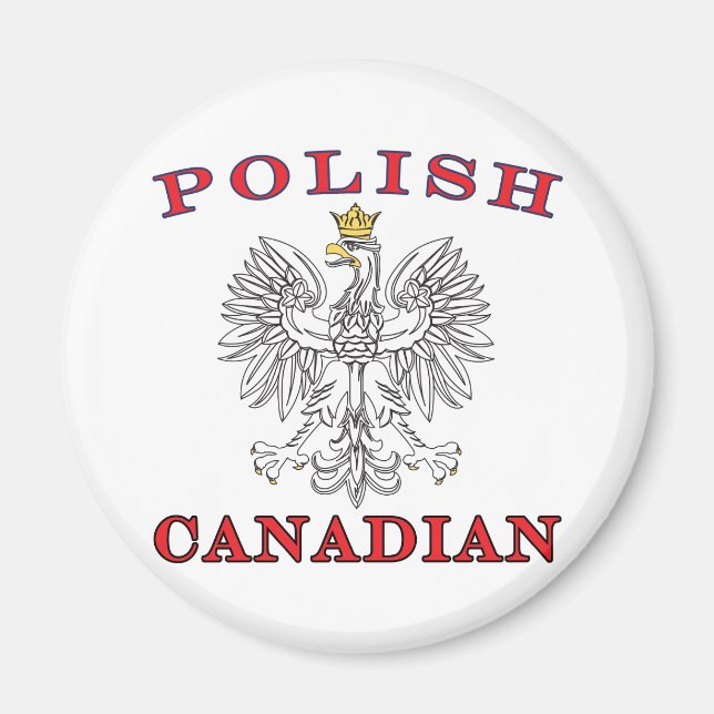Polish Canadian White Eagle Magnet (Front)