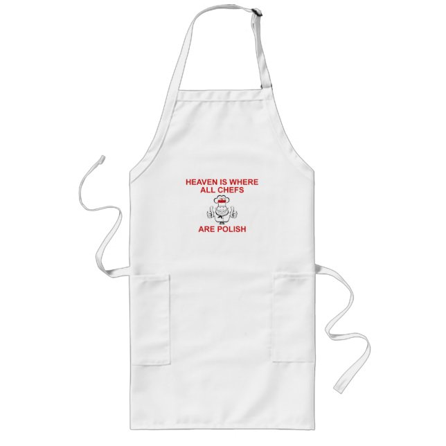 Polish Chefs Long Apron (Front)