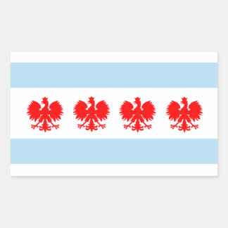 Polish Chicago Flag Sticker