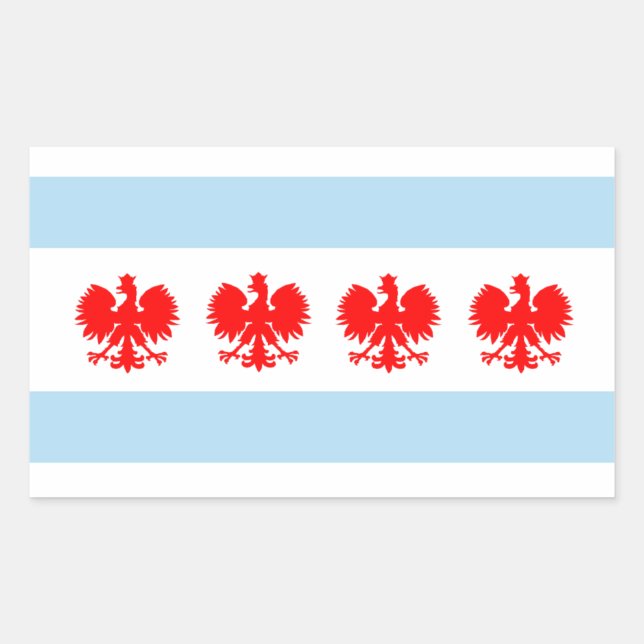 Polish Chicago Flag Sticker (Front)