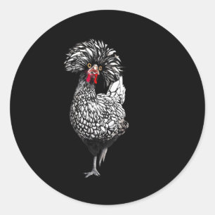 Polish Chicken Backyard Chicken Coop Farm Classic Round Sticker
