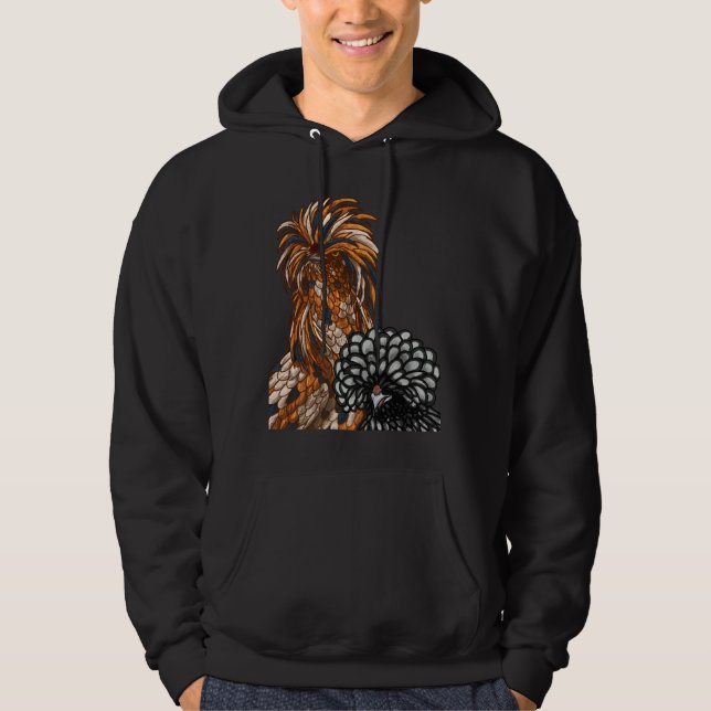 Polish chickens   hoodie (Front)