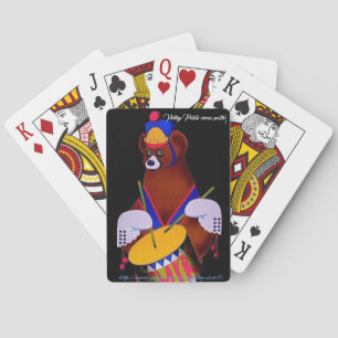 "Polish circus poster" Playing Cards