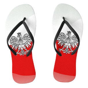 Polish Coat of arms Flip Flops