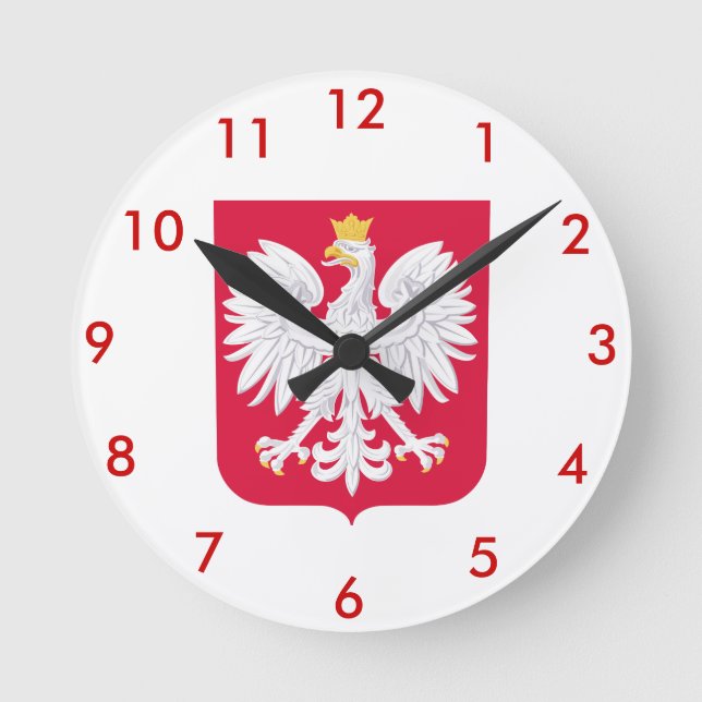 Polish* Coat of Arms Wallclock (Front)