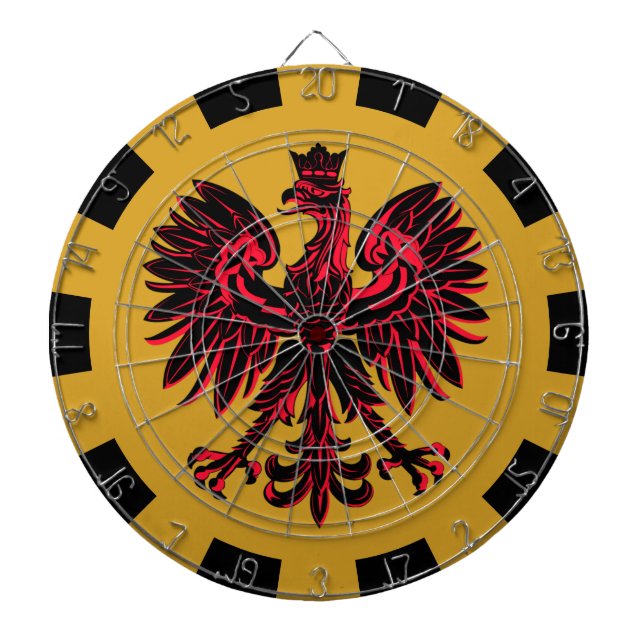 Polish Dartboard, Eagle & Flag darts / game board Dartboard (Front)