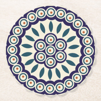 Polish design of traditional ceramics. paper coaster