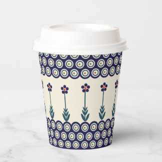 Polish design of traditional ceramics. paper cups