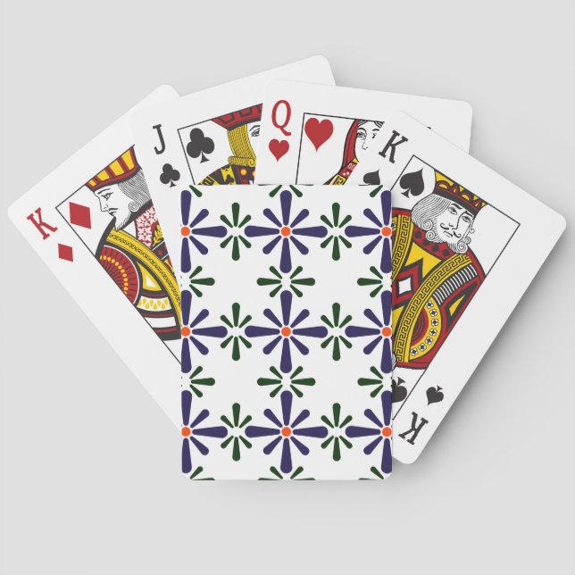 Polish design of traditional ceramics playing cards (Back)