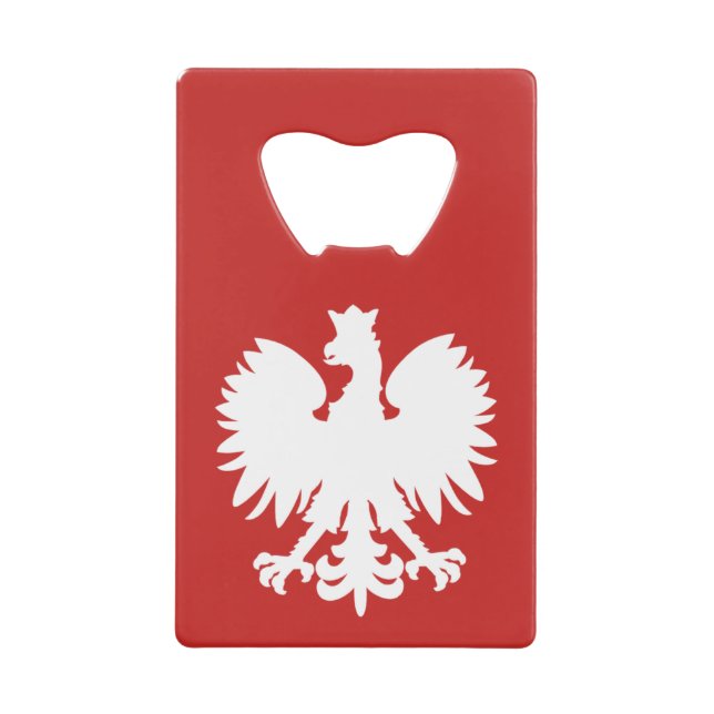 Polish Eagle Bottle Opener Credit Card Bottle Opener (Front)