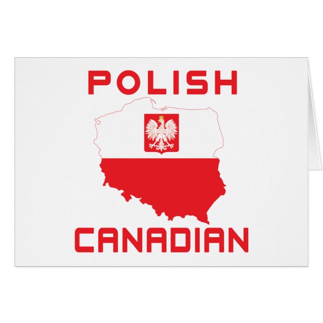 Polish Eagle Canadian Map (Front Horizontal)