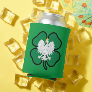 Polish Eagle Clover Can Cooler