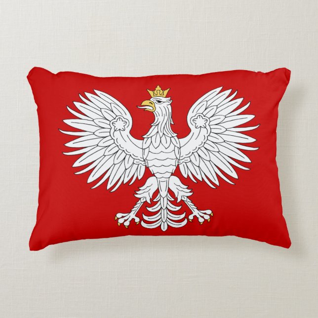 Polish Eagle Decorative Pillow (Front)