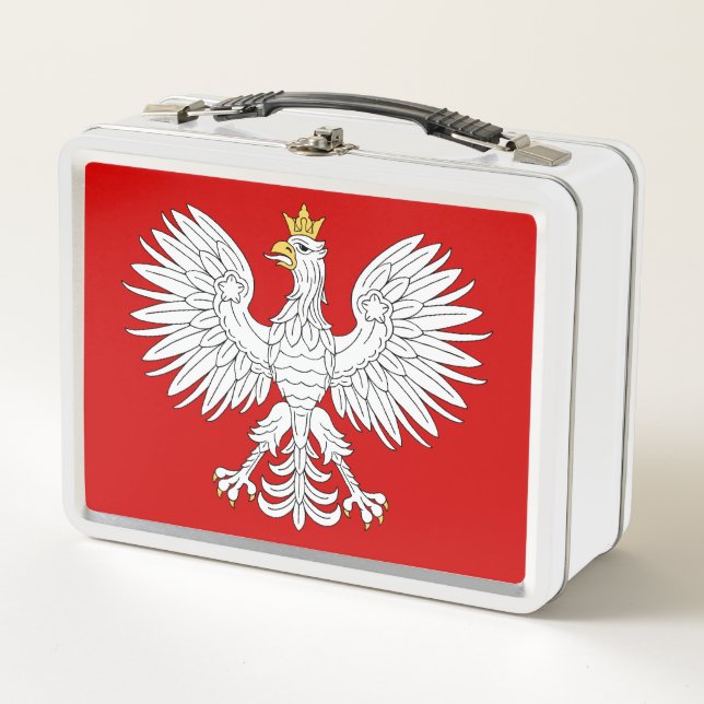 Polish Eagle Metal Lunch Box (Front)