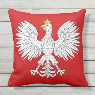 Polish Eagle Outdoor Pillow
