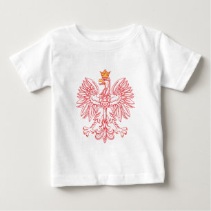 Polish Eagle Outlined In Red Baby T-Shirt