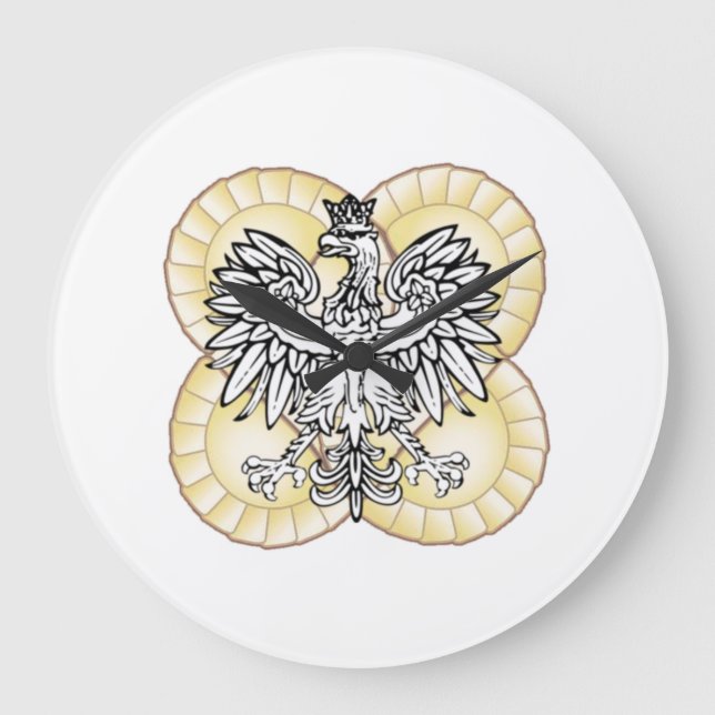 Polish Eagle Pierogi Clock (Front)