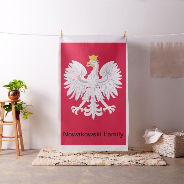 Polish Eagle 🦅 Polski Poland Red Crest Fabric (In Situ)
