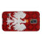 Polish Eagle Red Barbed Quatrefoil Pattern