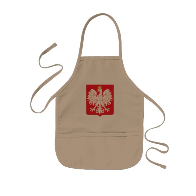 Polish Eagle Red Shield Kids Apron (Front)